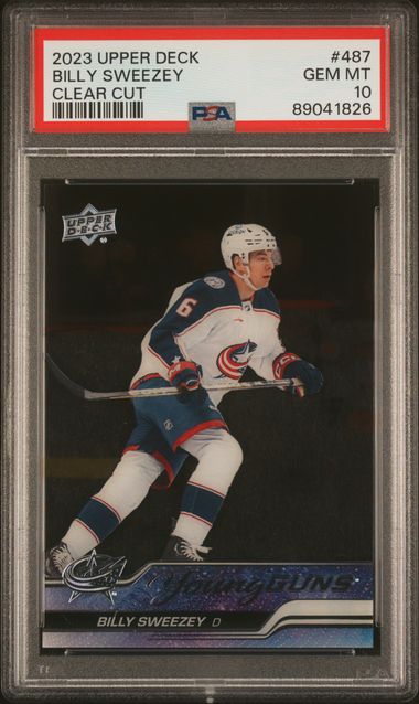 2023-24 Upper Deck Clear Cut Parallel #487 Billy Sweezey PSA 10 (Rookie) | Eastridge Sports Cards