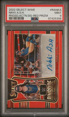 2022 Select WWE Ringside Action Signatures Prizms Red #RANKA Nikki A.S.H. #35/99 PSA 9 | Eastridge Sports Cards