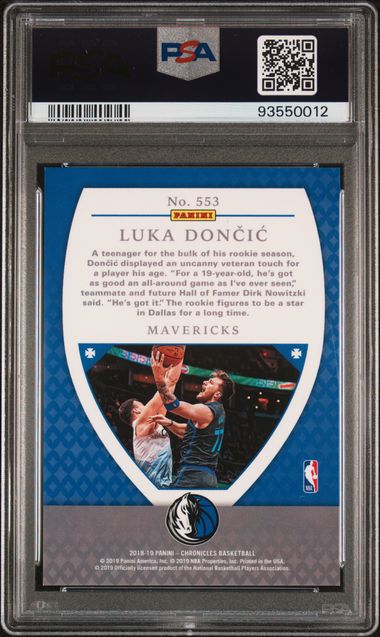 2018-19 Chronicles Crusade #553 Luka Doncic PSA 10 (Rookie) | Eastridge Sports Cards