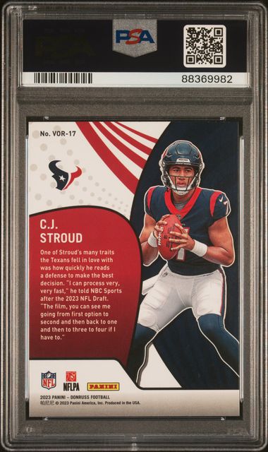 2023 Donruss Vortex #VOR17 CJ Stroud PSA 10 (Rookie) | Eastridge Sports Cards