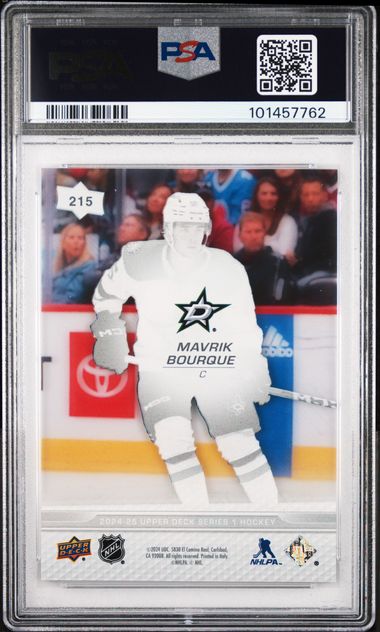 2024-25 Upper Deck Clear Cut #215 Mavrik Bourque PSA 9 (Rookie) | Eastridge Sports Cards