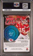 2021 Elite Full Throttle Orange #9 Patrick Mahomes II #05/25 PSA 9 | Eastridge Sports Cards