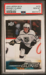 2022-23 Upper Deck Clear Cut #470 Brandt Clarke PSA 10 (Rookie) | Eastridge Sports Cards