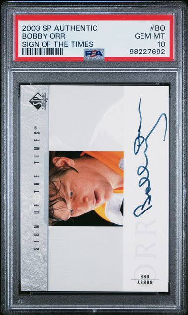 2003-04 SP Authentic Sign of the Times #BO Bobby Orr PSA 10 | Eastridge Sports Cards