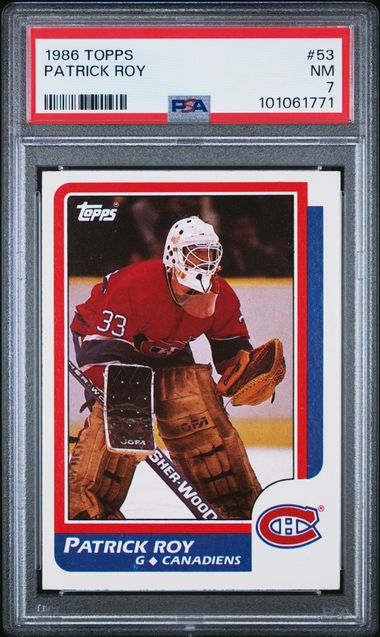 1986-87 Topps #53 Patrick Roy PSA 7 (Rookie) | Eastridge Sports Cards