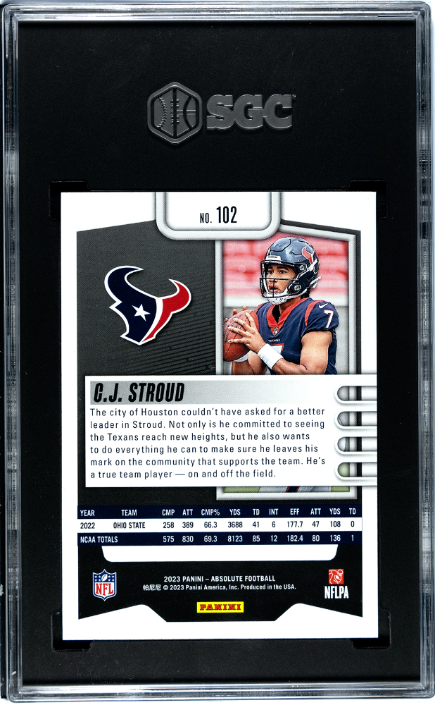 2023 Absolute Retail #102 C.J. Stroud SGC 10 (Rookie) | Eastridge Sports Cards