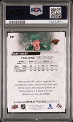 2022-23 Upper Deck #201 Matt Boldy PSA 10 (Rookie) | Eastridge Sports Cards