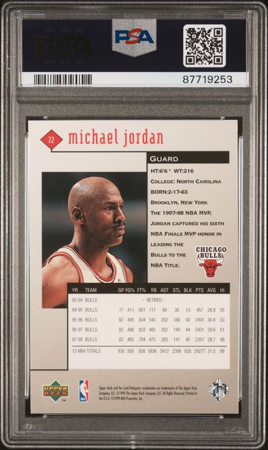 1998-99 Black Diamond #22 Michael Jordan PSA 9 | Eastridge Sports Cards