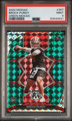 2022 Panini Mosaic Green Mosaic #367 Brock Purdy PSA 9 (Rookie) | Eastridge Sports Cards