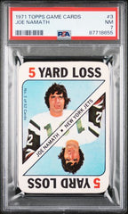 1971 Topps Game Inserts #3 Joe Namath PSA 7 | Eastridge Sports Cards