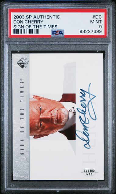 2003-04 SP Authentic Sign of the Times #DC Don Cherry PSA 9 | Eastridge Sports Cards