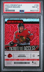 2023-24 Upper Deck Credentials Red #198 Connor Bedard #239/349 PSA 8 (Rookie) | Eastridge Sports Cards