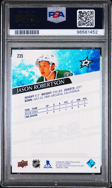 2020-21 Upper Deck #235 Jason Robertson PSA 9 (Rookie) | Eastridge Sports Cards