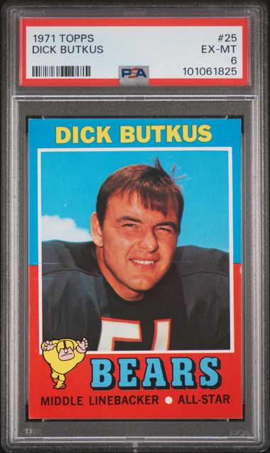 1971 Topps #25 Dick Butkus PSA 5 | Eastridge Sports Cards