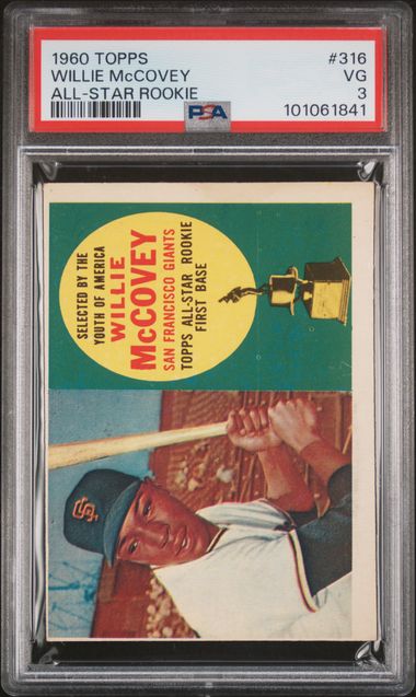 1960 Topps #316 Willie McCovey PSA 3 (Rookie) | Eastridge Sports Cards