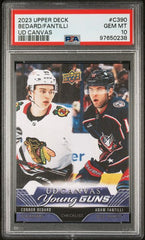 2023-24 Upper Deck UD Canvas #C390 Connor Bedard/Adam Fantilli PSA 10 (Rookie) | Eastridge Sports Cards