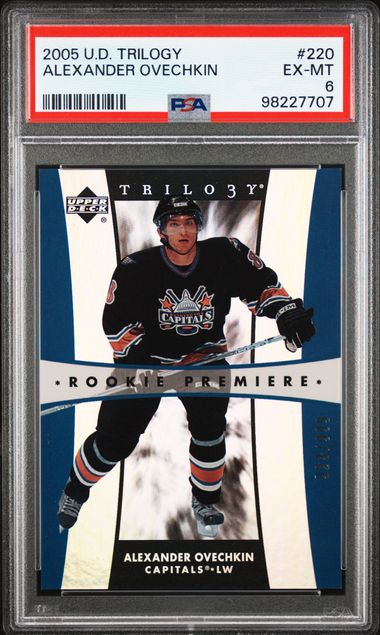 2005-06 Upper Deck Trilogy #220 Alexander Ovechkin #923/999 PSA 6 (Rookie) | Eastridge Sports Cards