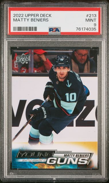 2022-23 Upper Deck #213 Matty Beniers PSA 9 (Rookie) | Eastridge Sports Cards