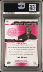 2023 Upper Deck Goodwin Champions Platinum Pink Traxx #P51 Michael Jordan #083/299 PSA 10 | Eastridge Sports Cards