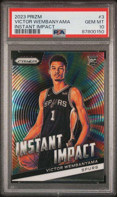 2023-24 Panini Prizm Instant Impact #3 Victor Wembanyama PSA 10 (Rookie)