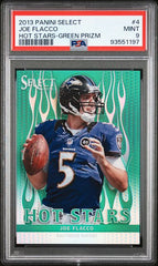 2013 Select Hot Stars Green Prizm #4 Joe Flacco #06/15 PSA 9 | Eastridge Sports Cards