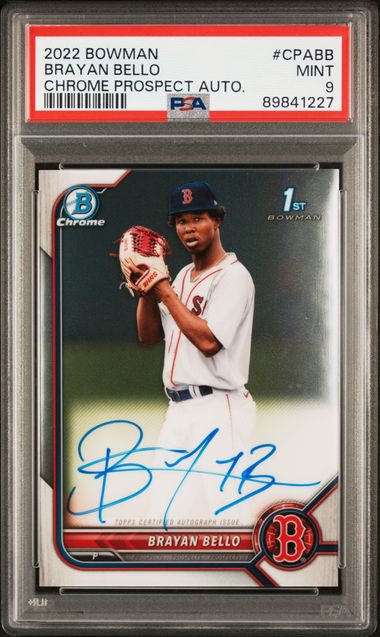 2022 Bowman Chrome Prospect Autographs #CPABB Brayan Bello PSA 9 | Eastridge Sports Cards