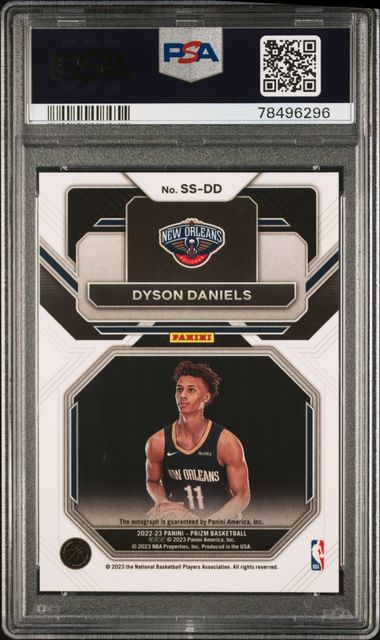 2022-23 Panini Prizm Sensational Signatures #SSDD Dyson Daniels PSA 9 (Rookie) | Eastridge Sports Cards