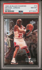 1998-99 Black Diamond #10 Michael Jordan PSA 8 | Eastridge Sports Cards