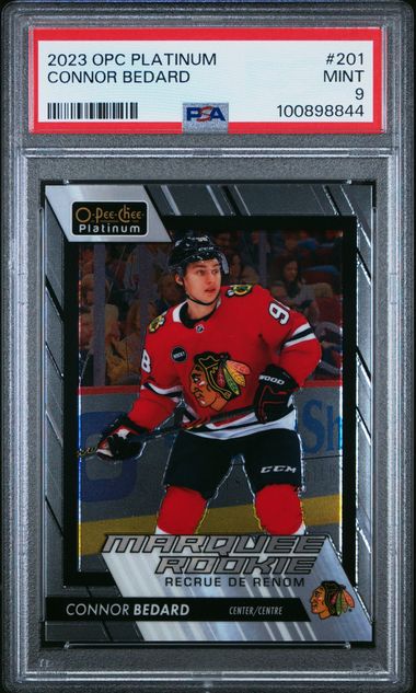 2023-24 O-Pee-Chee Platinum #201 Connor Bedard PSA 9 (Rookie) | Eastridge Sports Cards