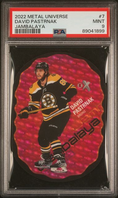 2022-23 Metal Universe Jambalaya #7 David Pastrnak PSA 9 | Eastridge Sports Cards