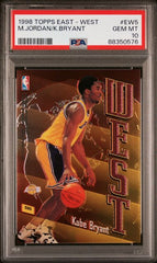 1998-99 Topps East/West #EW5 Michael Jordan/Kobe Bryant PSA 10 | Eastridge Sports Cards