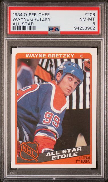 1984-85 O-Pee-Chee #208 Wayne Gretzky PSA 8 | Eastridge Sports Cards