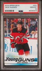 2019-20 Upper Deck #201 Jack Hughes PSA 10 (Rookie) | Eastridge Sports Cards