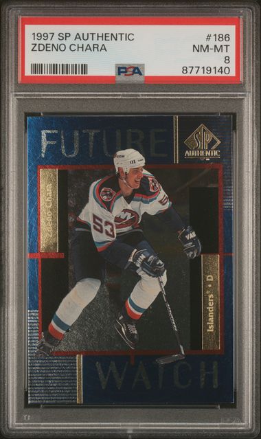 1997-98 SP Authentic #186 Zdeno Chara PSA 8 (Rookie) | Eastridge Sports Cards