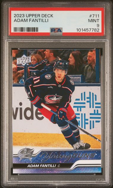 2023-24 Upper Deck #711 Adam Fantilli PSA 9 (Rookie) | Eastridge Sports Cards