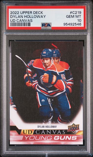 2022-23 Upper Deck UD Canvas #C219 Dylan Holloway PSA 10 (Rookie) | Eastridge Sports Cards