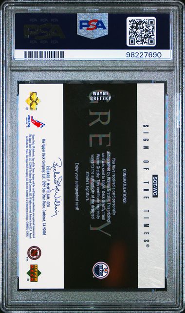 2003-04 SP Authentic Sign of the Times #WG Wayne Gretzky PSA 9 | Eastridge Sports Cards