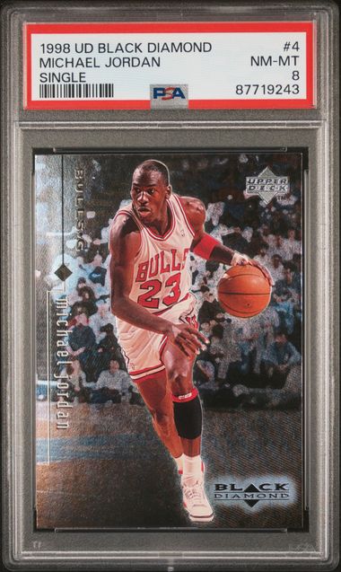 1998-99 Black Diamond #4 Michael Jordan PSA 8 | Eastridge Sports Cards