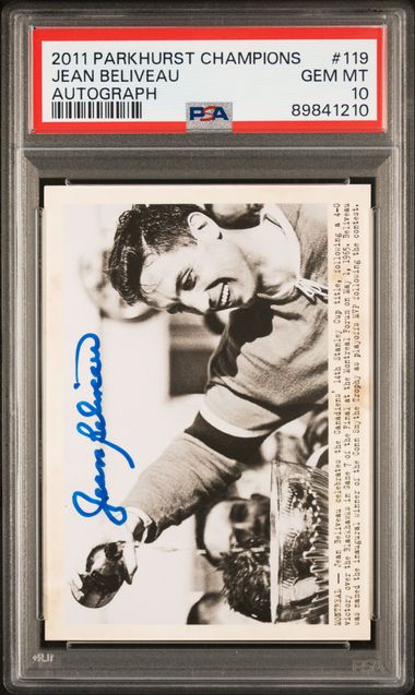 2011-12 Parkhurst Champions Autographs #119 Jean Beliveau PSA 10 | Eastridge Sports Cards