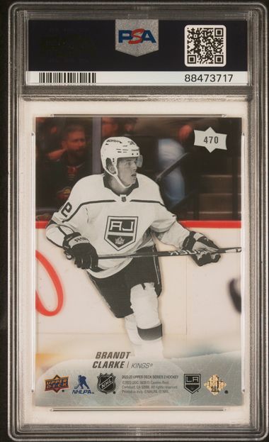 2022-23 Upper Deck Clear Cut #470 Brandt Clarke PSA 10 (Rookie) | Eastridge Sports Cards