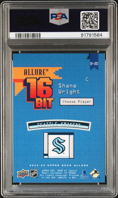 2022-23 Upper Deck Allure 16 Bit #B20 Shane Wright PSA 10 (Rookie) | Eastridge Sports Cards