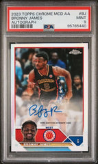 2023 Topps Chrome McDonald's All American Autographs #CABJ Bronny James PSA 9 | Eastridge Sports Cards