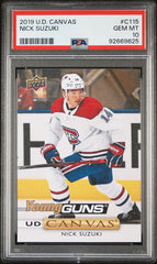 2019-20 Upper Deck Canvas #C115 Nick Suzuki PSA 10 (Rookie) | Eastridge Sports Cards