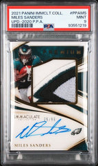 2021 Immaculate Collection 2020 Update Premium Patch Autograph #PPAMS Miles Sanders #25/99 PSA 9 | Eastridge Sports Cards