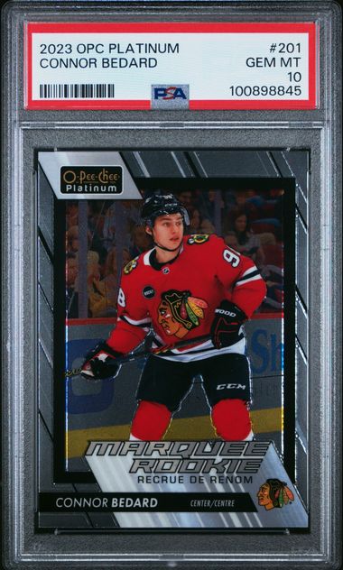 2023-24 O-Pee-Chee Platinum #201 Connor Bedard PSA 10 (Rookie) | Eastridge Sports Cards