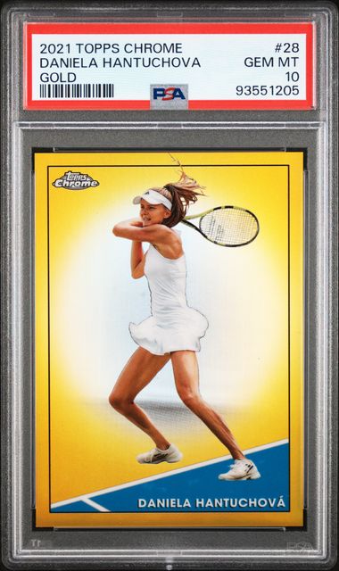 2021 Topps Chrome Tennis Gold Refractors #28 Daniela Hantuchova #29/50 PSA 10 | Eastridge Sports Cards