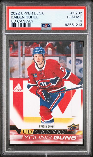 2022-23 Upper Deck UD Canvas #C232 Kaiden Guhle PSA 10 (Rookie) | Eastridge Sports Cards