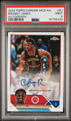 2023 Topps Chrome McDonald's All American Autographs #CABJ Bronny James PSA 9 | Eastridge Sports Cards