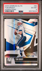 2006 Donruss Elite Aspirations #60 Tom Brady #87/88 PSA 6 | Eastridge Sports Cards