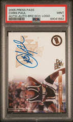 2005 Press Pass Autographs Bronze School Logo #CP Chris Paul PSA 9 (Rookie) | Eastridge Sports Cards